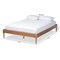 Baxton Studio Colette Ash Walnut Finished Wood Queen Size Platform Bed Frame 161-10185 - alternate 6